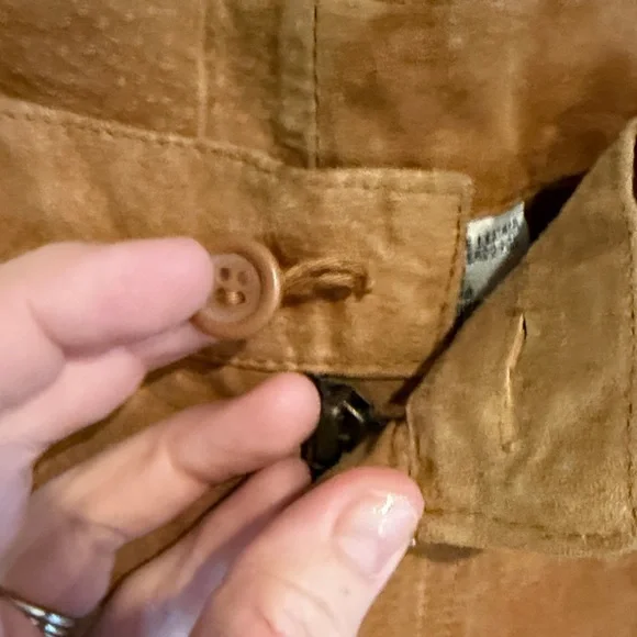 Bill Blass Women's Leather Pants in Tan